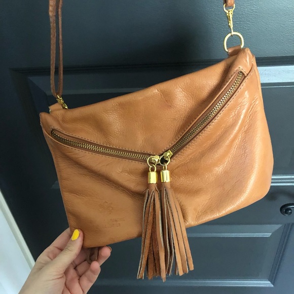 Authentic Italian leather crossbody purse - Picture 1 of 3